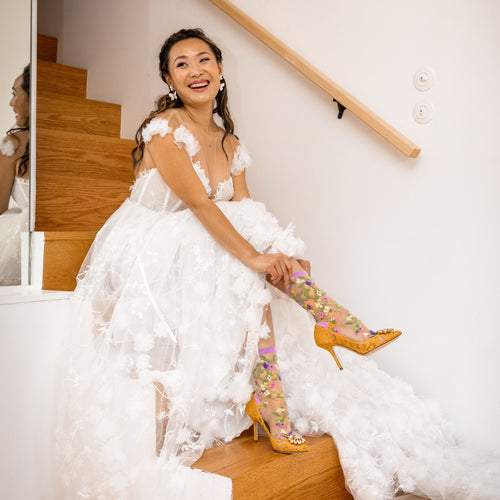 socks and heels wedding socks wedding dress